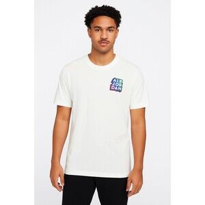 Nike Air Jordan Brand Sticker T-Shirt White Size Large New Standard Fit CD5638